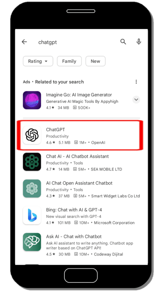 20230728 084225 Click on "ChatGPT" app or click here and then press "Install" button.