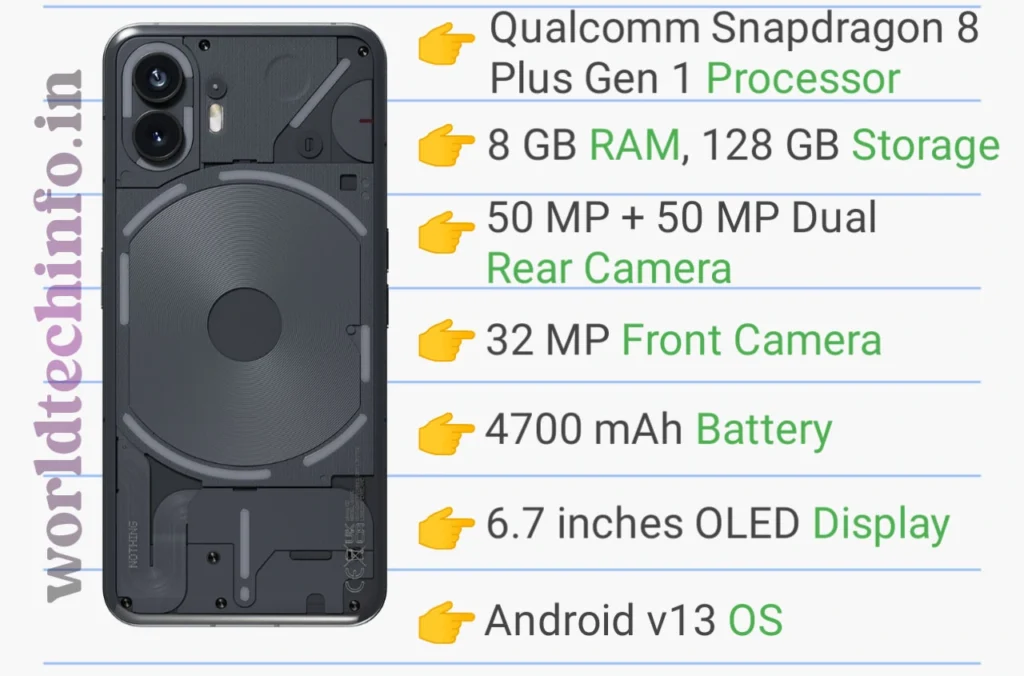 Specifications of the Nothing Phone 2